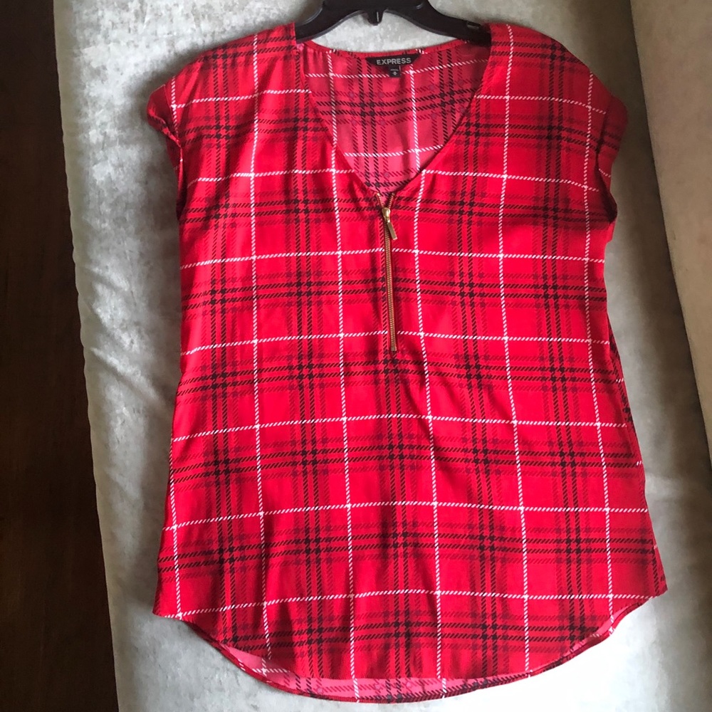 Express short sleeve red shirt